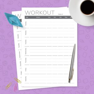 Weekly Workout Template